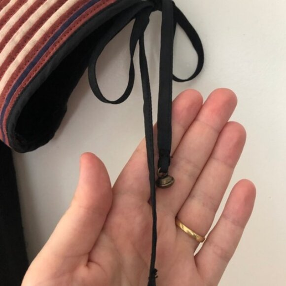 Doen Paz Mini Dress MED embroidered designer tie front Linen BOHO MINT Ret $398 - Picture 3 of 10